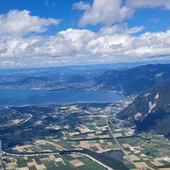 Flugwegposition um 12:34:46: Aufgenommen in der Nähe von Bezirk Monthey, Schweiz in 2254 Meter